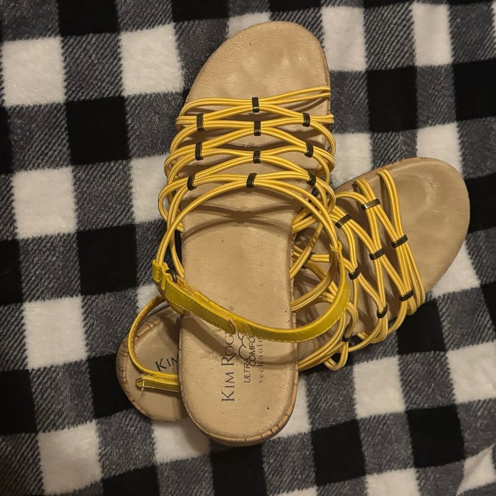 Kim Rogers Yellow Summer Sandals